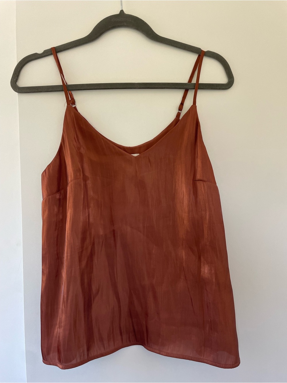 a new day Rust Satin V-Neck Cami